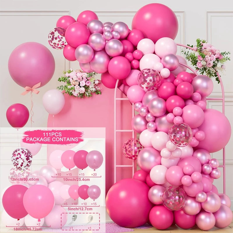 Balloon Garland Arch Kit Birthday Party Decoration Girl Birthday Foil Balloon Baby Shower Decor Globos Wedding Party Supplies