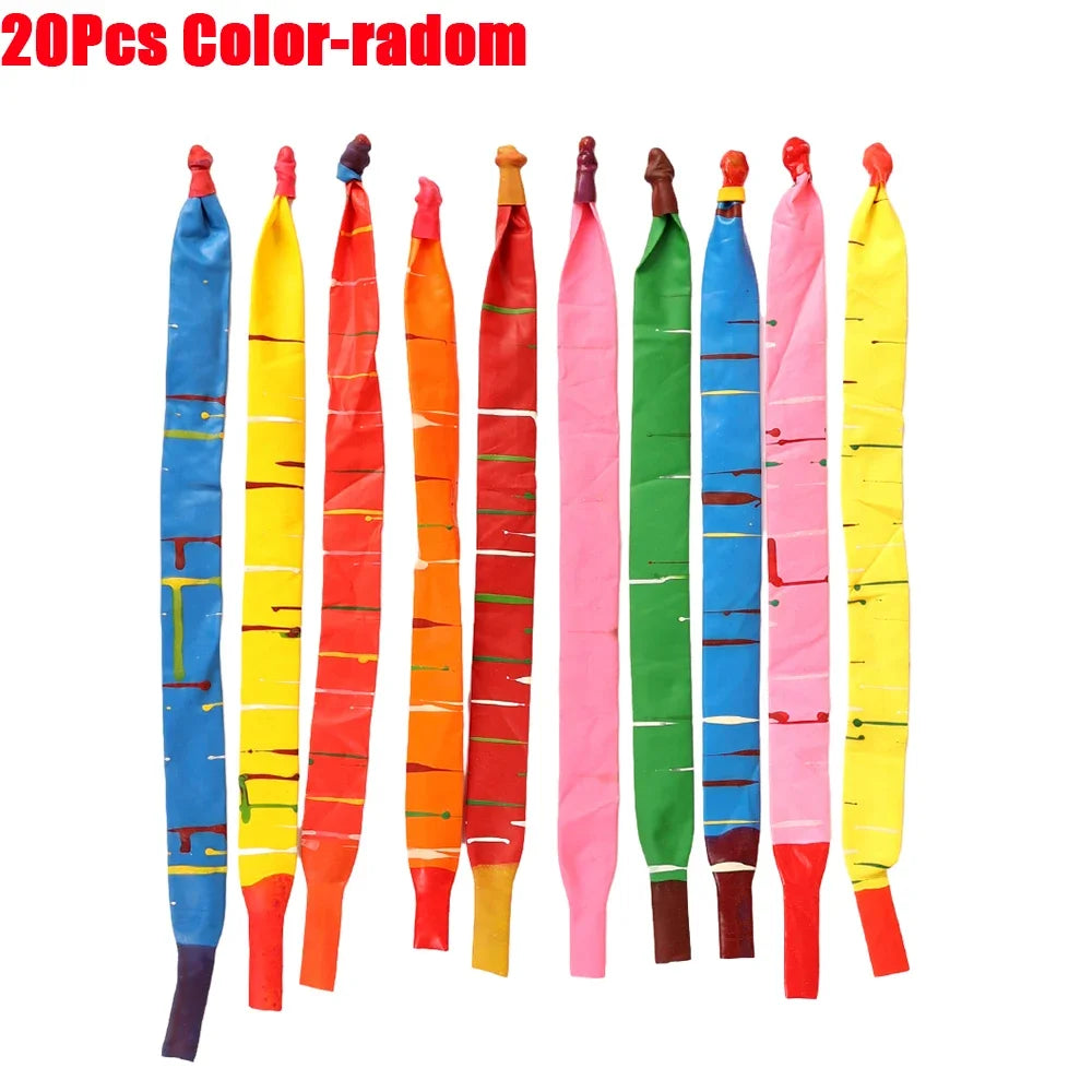 20-10PCS Rocket Long Balloons Kids Children Rubber Flying Air Balls Toys Funny Outdoor Latex Classic Balloon Birthday Party Gift