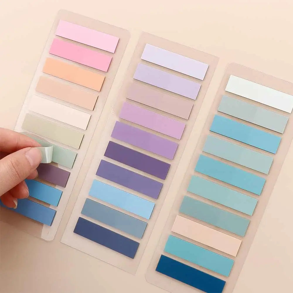 200Sheets Color Self Adhesive Index Tabs Bookmark Sticky Notes Memo Pad Stickers Index Page Markers Paper Flags Tabs Office Supp