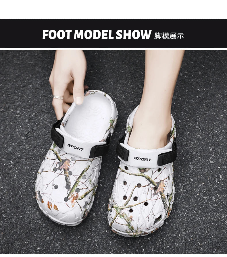 Summer Men Aqua Shoes Slippers EVA Men Outdoor Water Clogs Male Beach Shoes Fashion Water Shoes Luxury Sandals Comfort Home