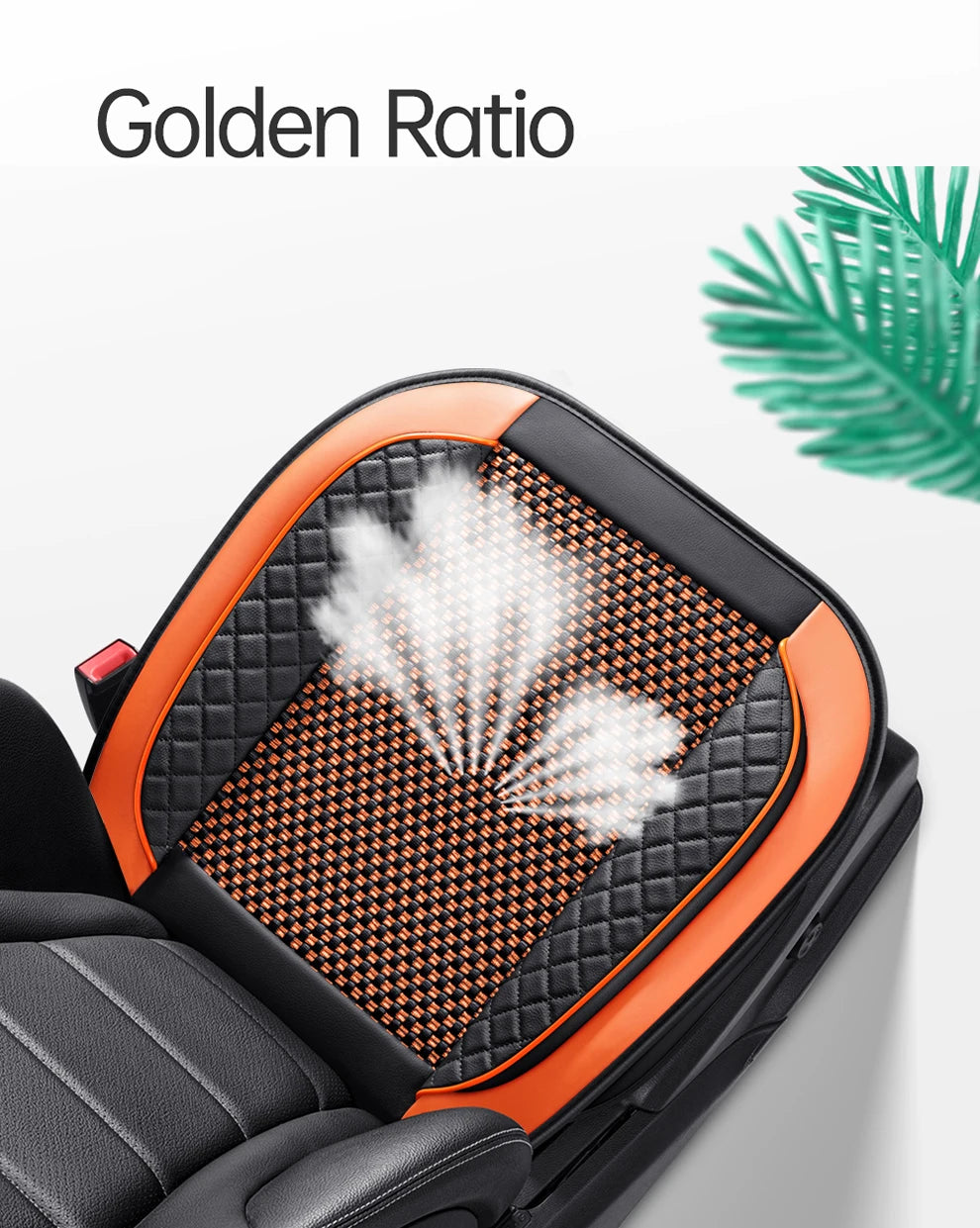 Universal Car Seat Cover Ice Silk + PU Leather Seat Anti-slip Protection Cushion Luxury Seat Decoration Styling Accessories