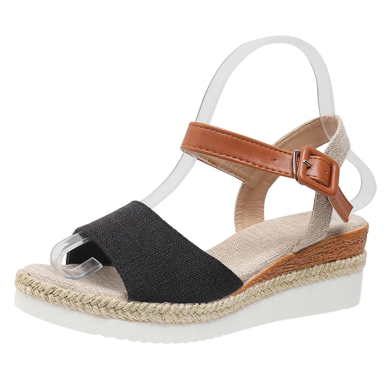 Summer Shoes Sandals Women Soft Sandals Ladies Slip On Sandals For Women Wedge Ladies Shoes Plus Size Footwear Slipper Female