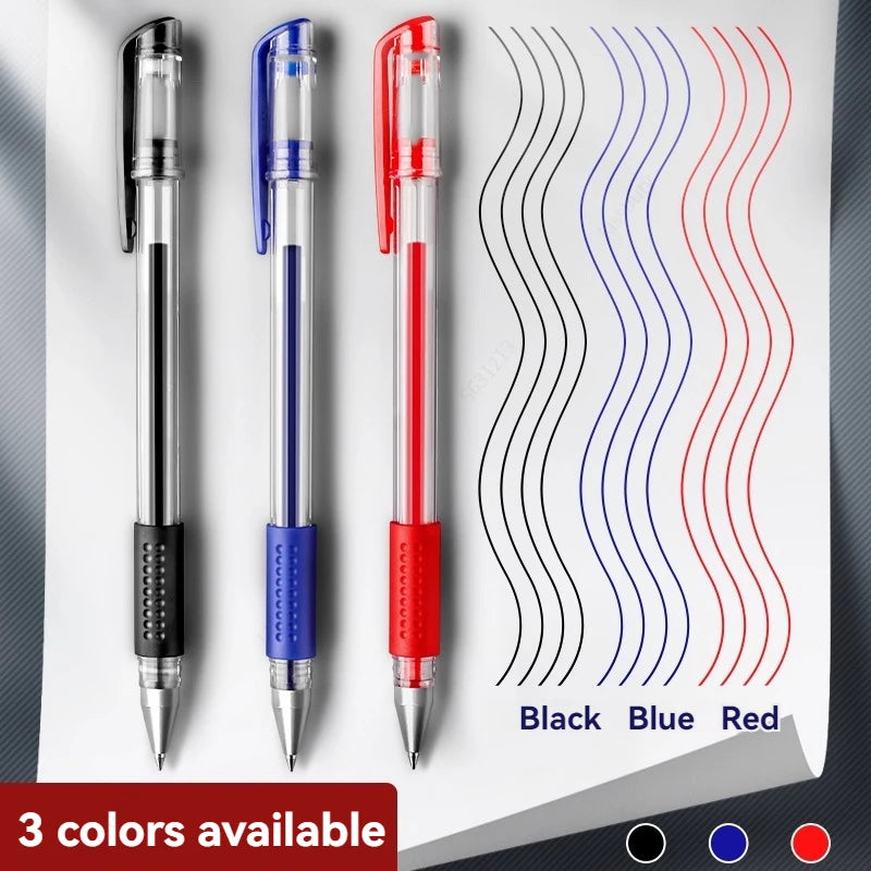 7/35 PCS Gel pens Set Black Blue Refill Gel Pen Bullet Tip 0.5mm School & office Supplies Stationery Writing Tool stationery