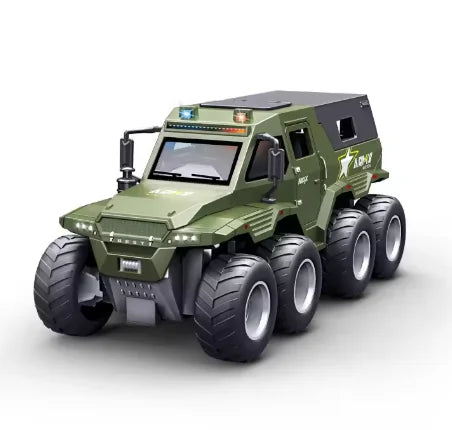 Children Inertia Toy Car With Sound Light Music Simulation Off-road Caravan Boys Interactive Toys Cool Military Buggy Toy Gift
