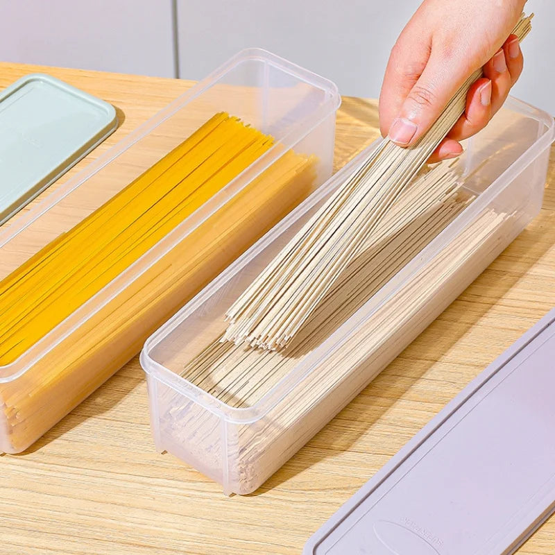 Kitchen Noodle Spaghetti Container Household Cereal Preservation Storage Box with Cover Spaghetti Box Kitchen Food Container