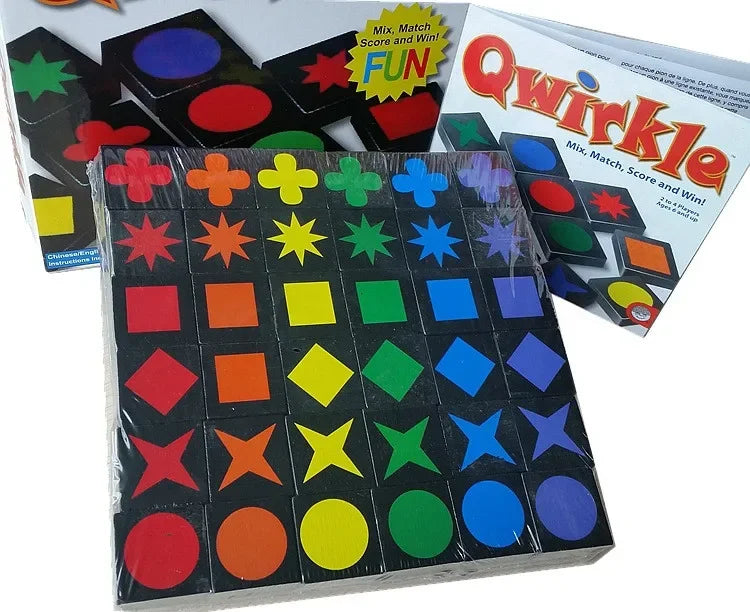 New Children's Educational Toys Qwirkle Wooden Chess Parent-child Interactive Games Kids Adult Hobbies Gifts Learning Toys Play