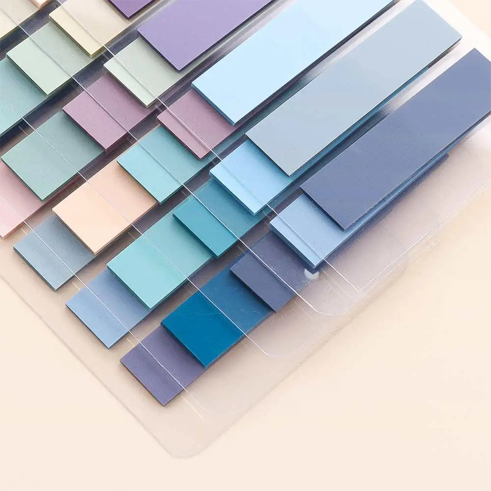 200Sheets Color Self Adhesive Index Tabs Bookmark Sticky Notes Memo Pad Stickers Index Page Markers Paper Flags Tabs Office Supp