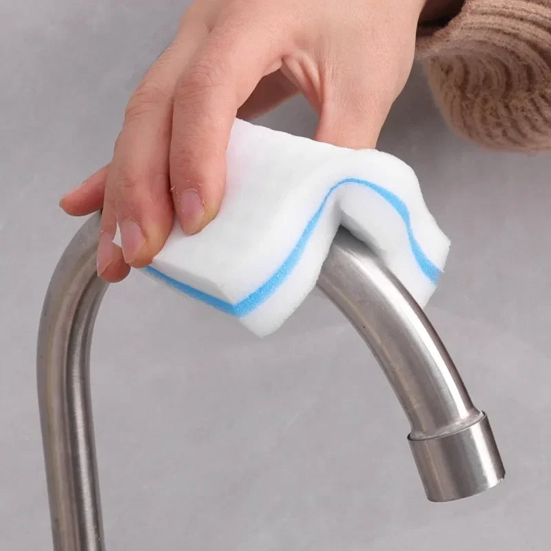 50PCS Nano cleaning magic wipe, kitchen cleaning and dishwashing magic wipe, white shoe cleaning sponge block brush