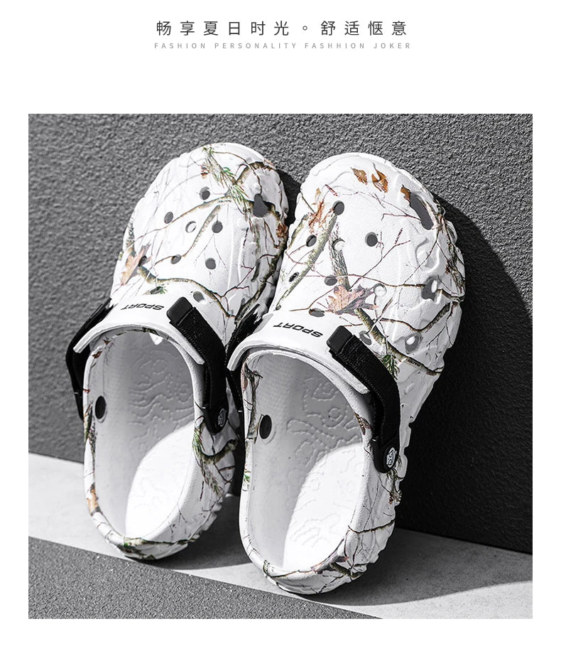 Summer Men Aqua Shoes Slippers EVA Men Outdoor Water Clogs Male Beach Shoes Fashion Water Shoes Luxury Sandals Comfort Home