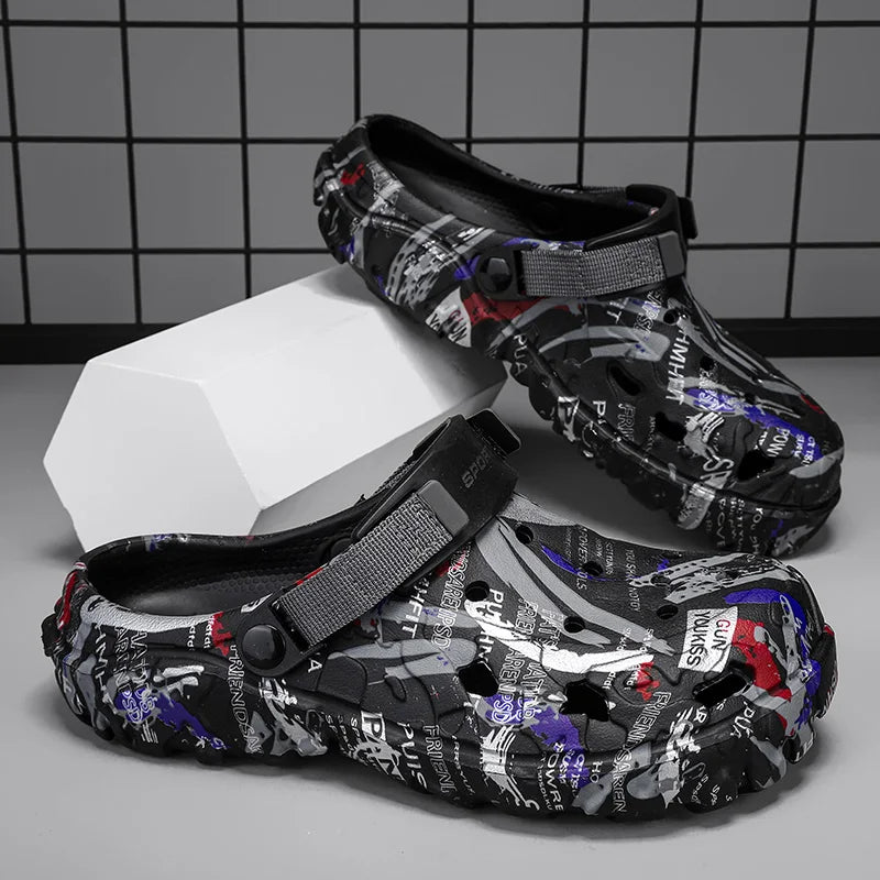 Summer Men Aqua Shoes Slippers EVA Men Outdoor Water Clogs Male Beach Shoes Fashion Water Shoes Luxury Sandals Comfort Home