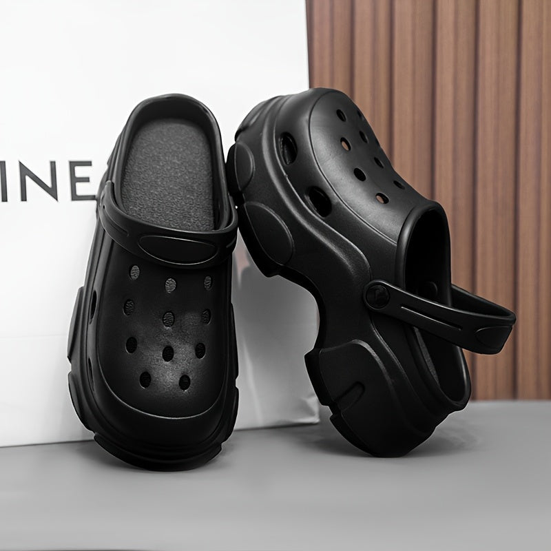 Men'S And Women'S Platform Crocs Summer Wear Non-Slip And Beach Comfort Slippers