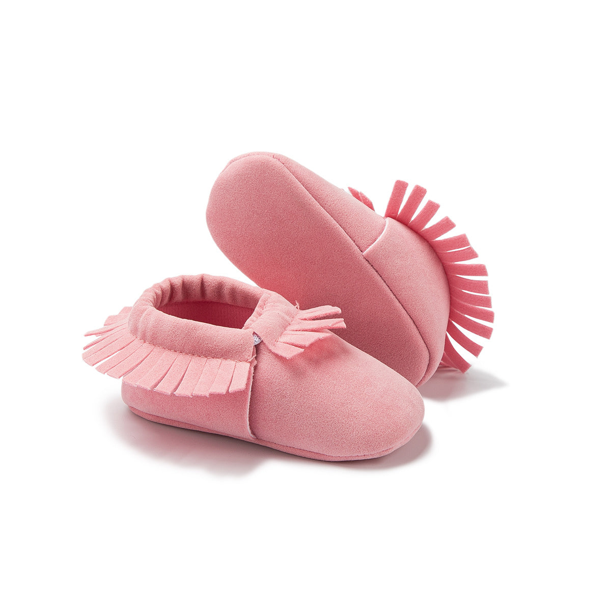 Adorable Tassel Moccasin Shoes for Baby Girls - Soft Sole, Lightweight