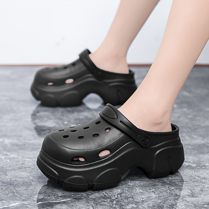 Men'S And Women'S Platform Crocs Summer Wear Non-Slip And Beach Comfort Slippers