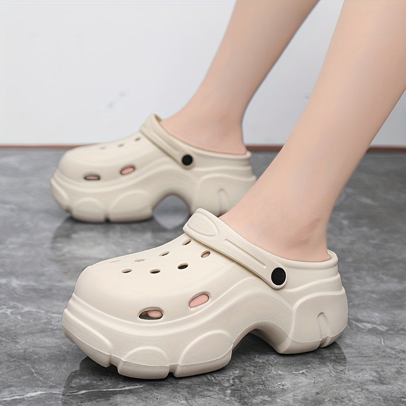 Men'S And Women'S Platform Crocs Summer Wear Non-Slip And Beach Comfort Slippers