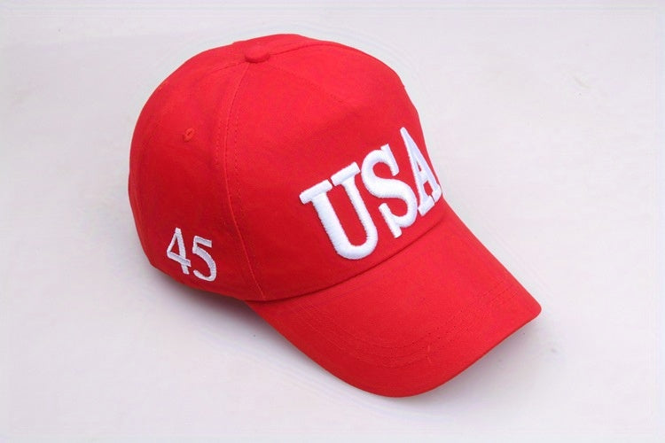 Premium USA Themed Embroidered Cotton Baseball Cap - Unisex Trucker Hat for Hip-Hop Style - Comfortable & Stylish