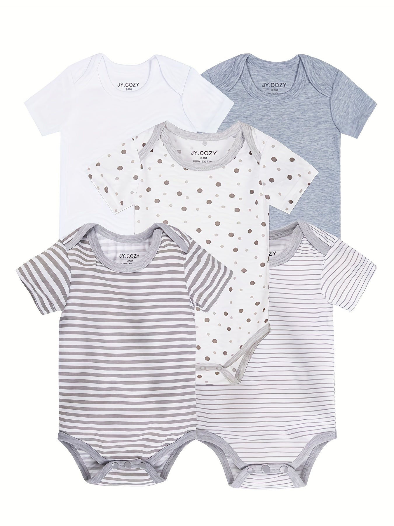 Baby Boy Round Neck Graphic Short Sleeve Onesie Romper Jumpsuit, Cotton  Baby Summer Outdoor Clothes