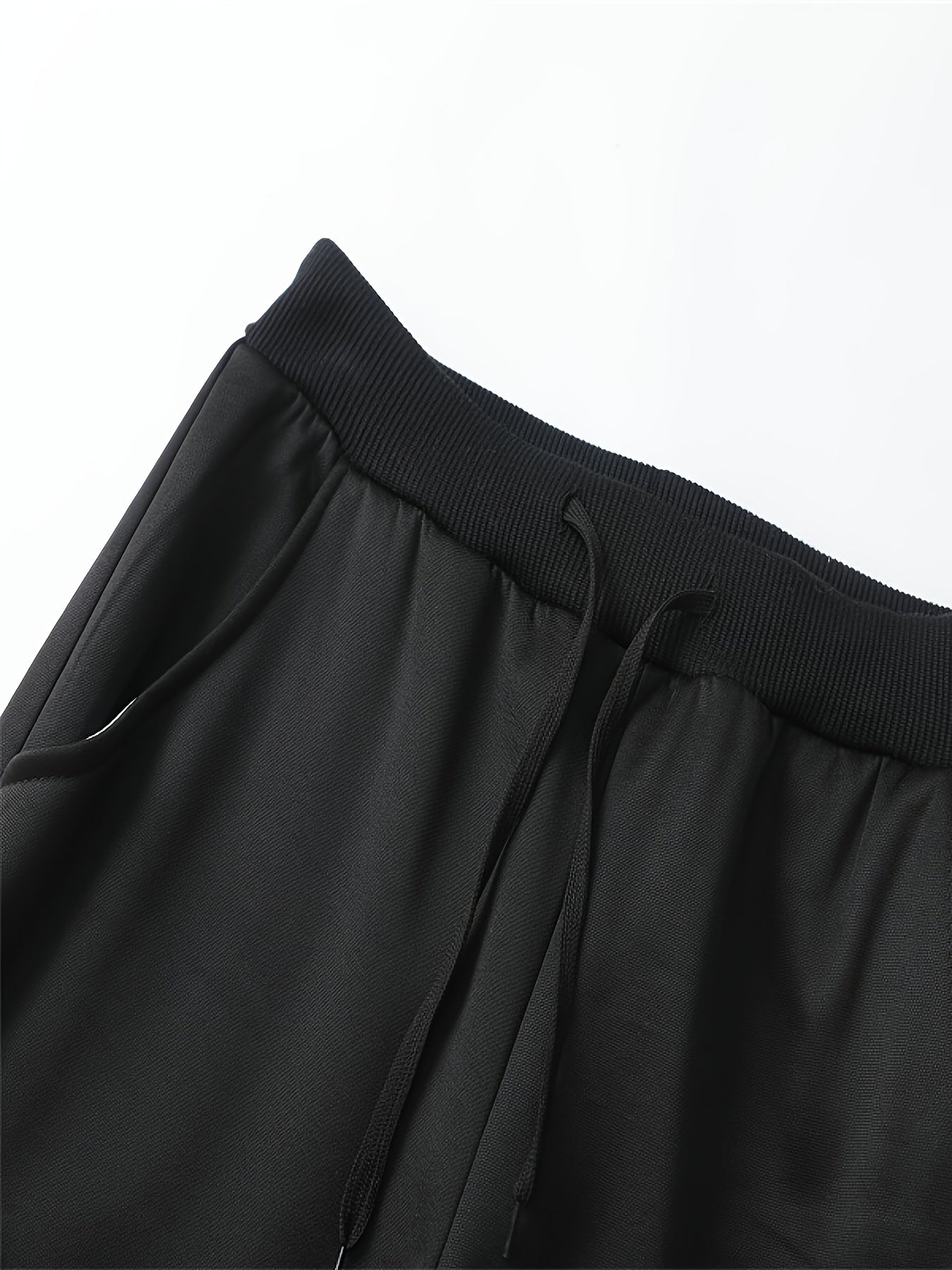 2pcs Embroidered Stand Collar Zip Up Jacket & Elastic Waist Drawstring Pants - Men's Sportswear Set for Outdoor Activities