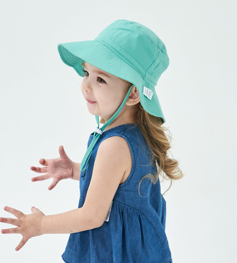 Summer Baby Sun Hats for Girls And Boys, Beach Bucket Hats for Ages 0-8.