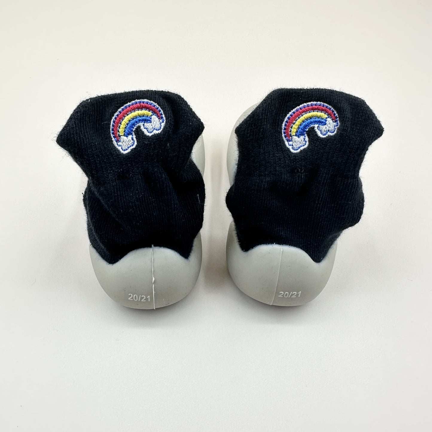 Infant Baby Girls Cute Cartoon Fruit Embroidery Lightweight High Top Sock Shoes, Toddlers Outdoor Comfortable Non-slip Soft Sole Slip On Floor Shoes