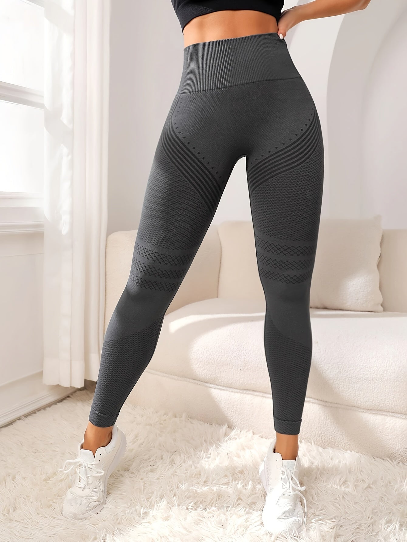 Women's Seamless Basic Yoga Pants, Stretchy Comfortable Quick-Dry Leggings, Casual Athletic Sportswear Tights for Ladies for fall & winter