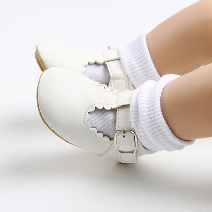 Baby Girls Mary Jane Flats Shoes Lightweight Non-Slip Sneakers Crib Shoes First Walkers Prewalkers For Newborn Infant, Halloween Gifts