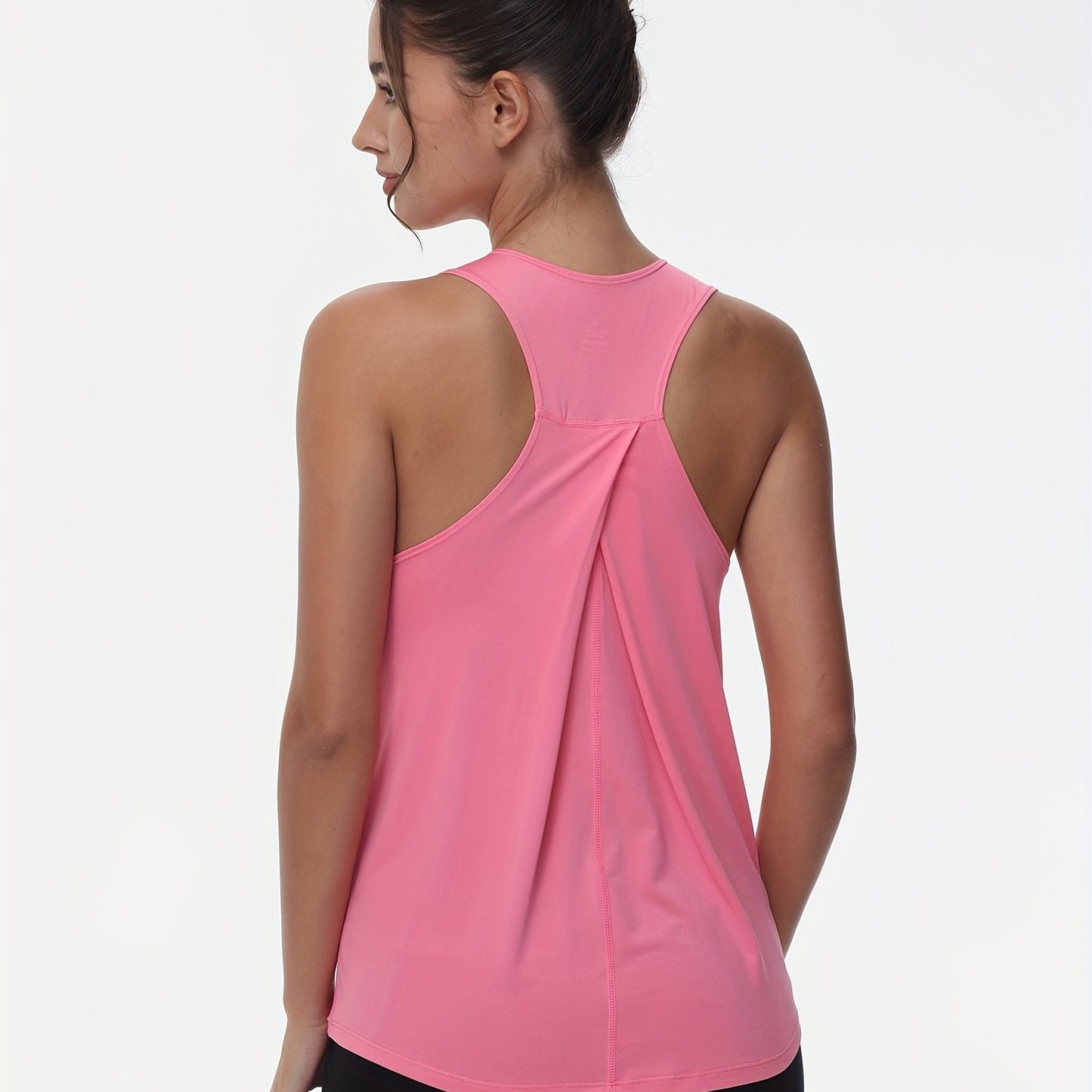 Women's Sleeveless Running Tank Top, Athletic Gym Workout Jogging Yoga Vest Top, Quick-Dry, Breathable Sportswear