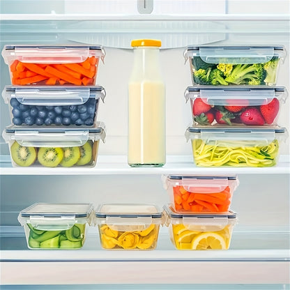 [Popular Choice] 24pcs Microwave Safe Kitchen Storage Container Set - Leakproof, Shatterproof Plastic Meal Prep Containers with Airtight Lids, Labels & Marker Pen, Transparent Food Storage for Countertops, Freshness-Keeping,
