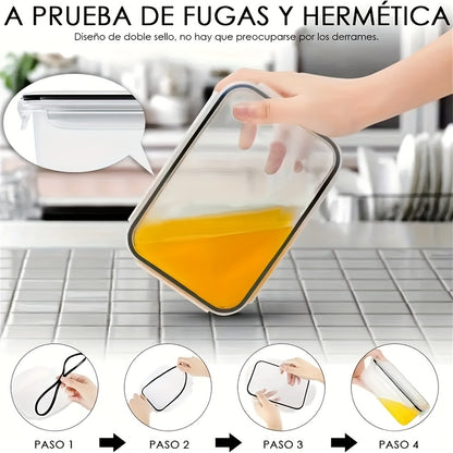 [Popular Choice] 24pcs Microwave Safe Kitchen Storage Container Set - Leakproof, Shatterproof Plastic Meal Prep Containers with Airtight Lids, Labels & Marker Pen, Transparent Food Storage for Countertops, Freshness-Keeping,