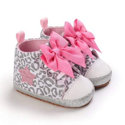 [Fashionable Star Shoes] Soft Non-Slip Baby Girl's Fashionable Five-Pointed Star Children's Sports Shoes | First Pair Toddler Shoes