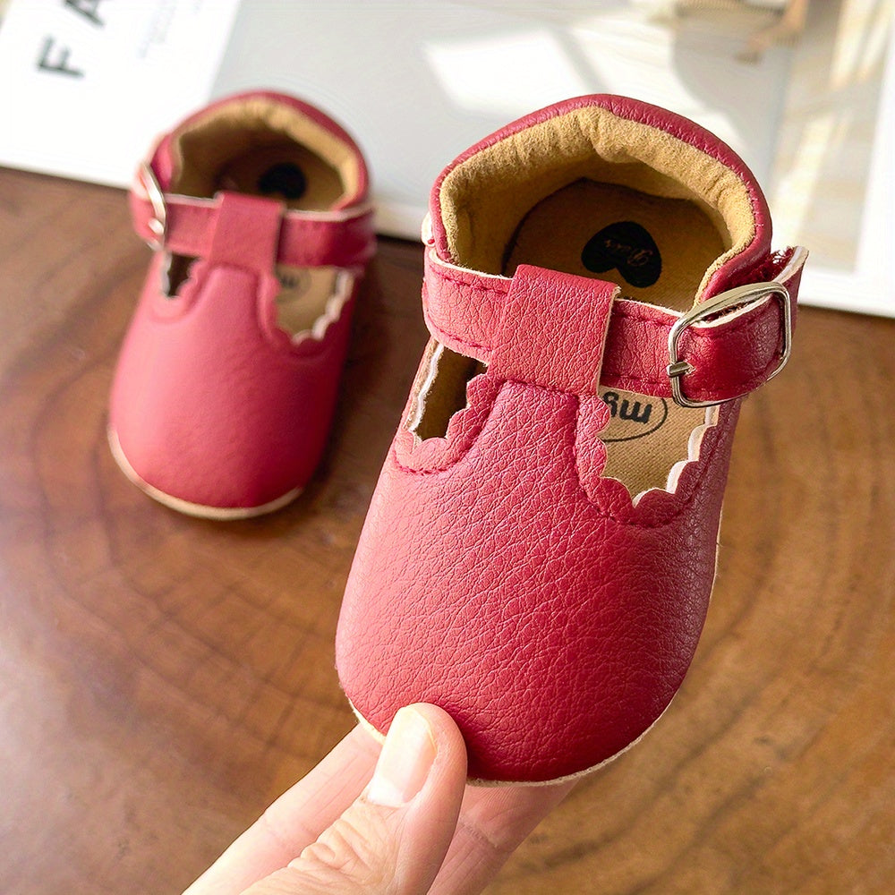 Baby Girls Mary Jane Flats Shoes Lightweight Non-Slip Sneakers Crib Shoes First Walkers Prewalkers For Newborn Infant, Halloween Gifts