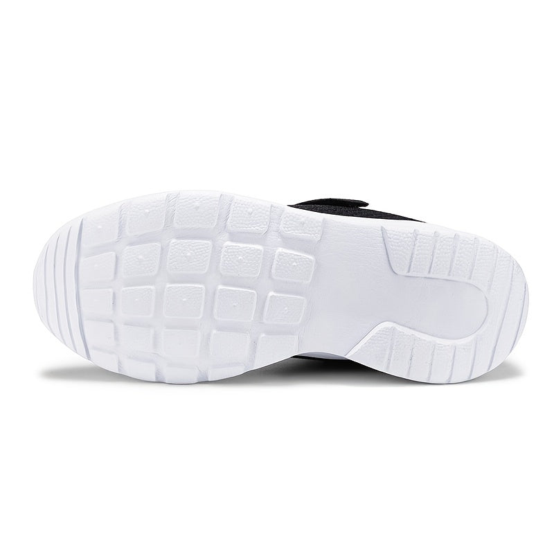 Boys Casual Mesh Breathable Sneakers, Lightweight Platform Low Top Lace-up Durable Shoes For Spring Outdoor