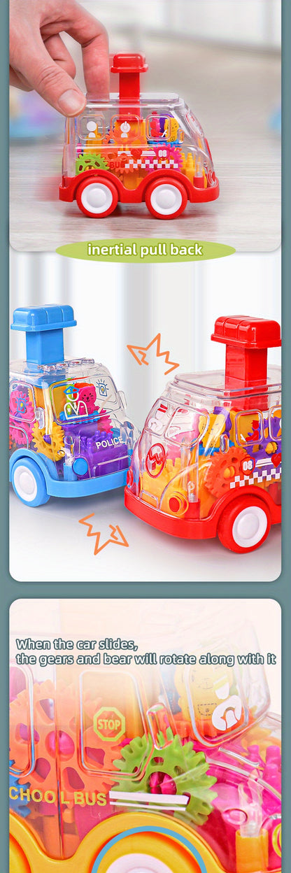 Children Press Car Boy 3 Inertia Pull Back Car 1-2 Years Old Baby 6 Months Baby Educational Toy Resistant To Falling