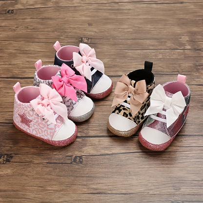 [Fashionable Star Shoes] Soft Non-Slip Baby Girl's Fashionable Five-Pointed Star Children's Sports Shoes | First Pair Toddler Shoes