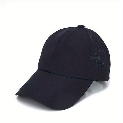 [1X Summer Cap] 1X Quick-Dry Summer Baseball Cap | Men's Ponytail Sun Protection Hat, Women's Sports Cap, Camping Hat