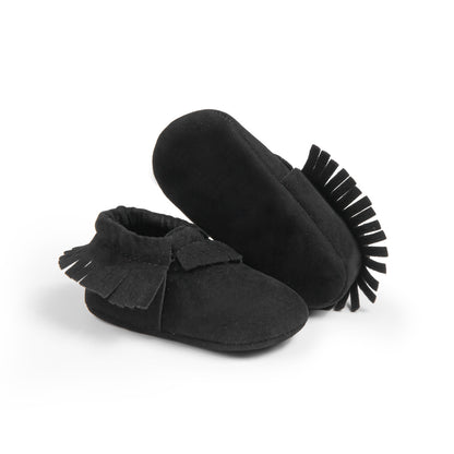 Adorable Tassel Moccasin Shoes for Baby Girls - Soft Sole, Lightweight
