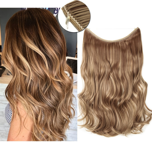 Hair Extensions Invisible Hair Extensions Secret Hidden Wire Long Curly Hair Pieces For Women Synthetic