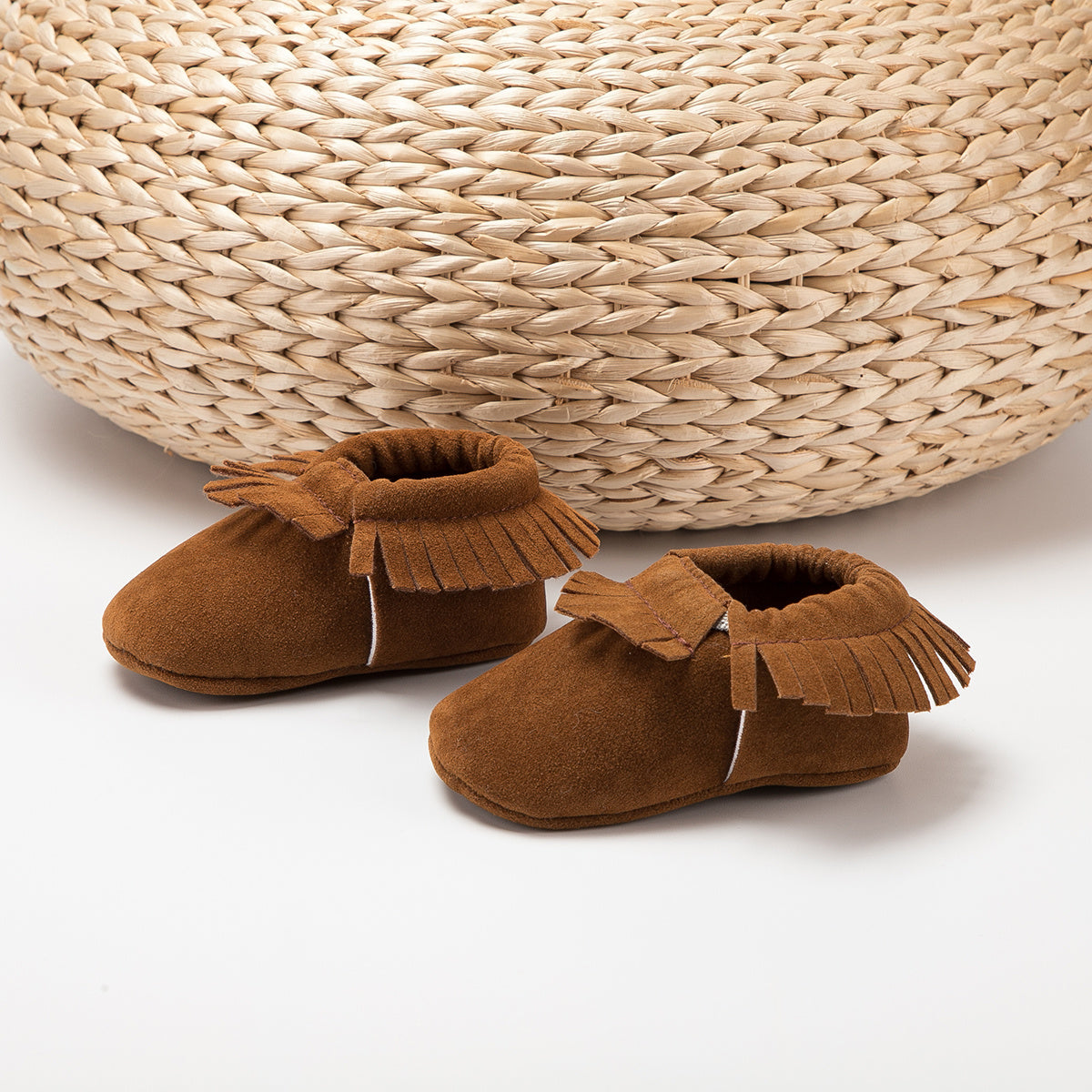 Adorable Tassel Moccasin Shoes for Baby Girls - Soft Sole, Lightweight