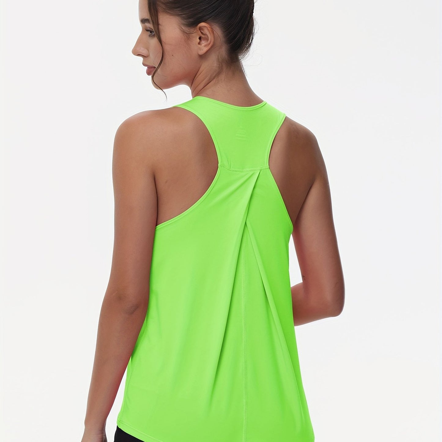 Women's Sleeveless Running Tank Top, Athletic Gym Workout Jogging Yoga Vest Top, Quick-Dry, Breathable Sportswear