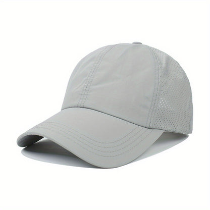 [1X Summer Cap] 1X Quick-Dry Summer Baseball Cap | Men's Ponytail Sun Protection Hat, Women's Sports Cap, Camping Hat