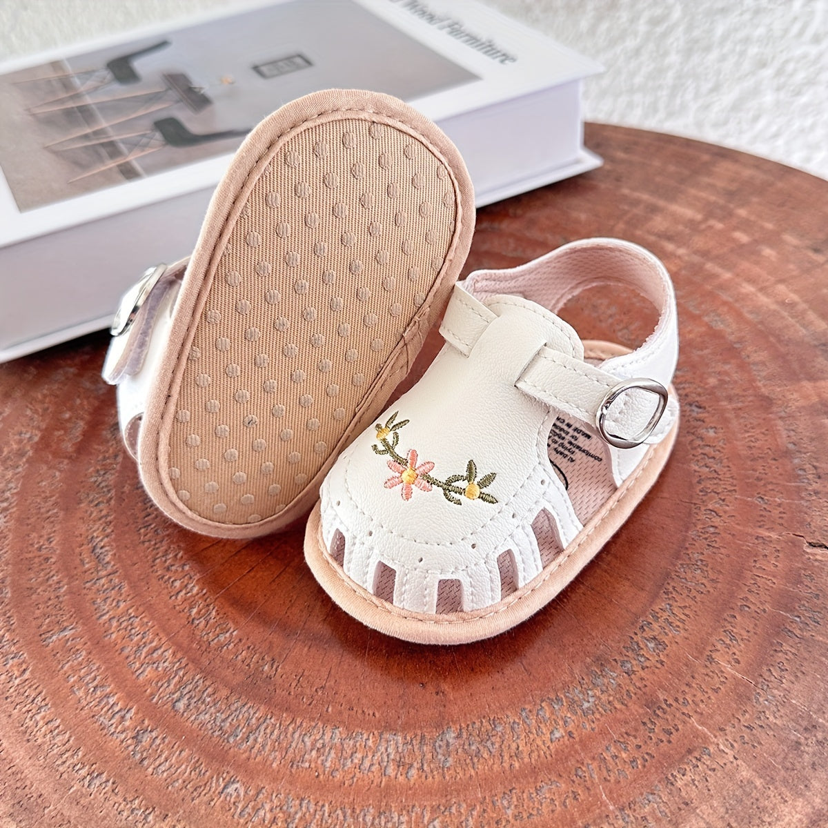 Adorable Baby Girl's Sandals - Non-Slip, Breathable, Comfortable Shoes for Toddler's First Steps, Walking, and Outdoor Play - Soft, Lightweight, Easy to Wear and Remove