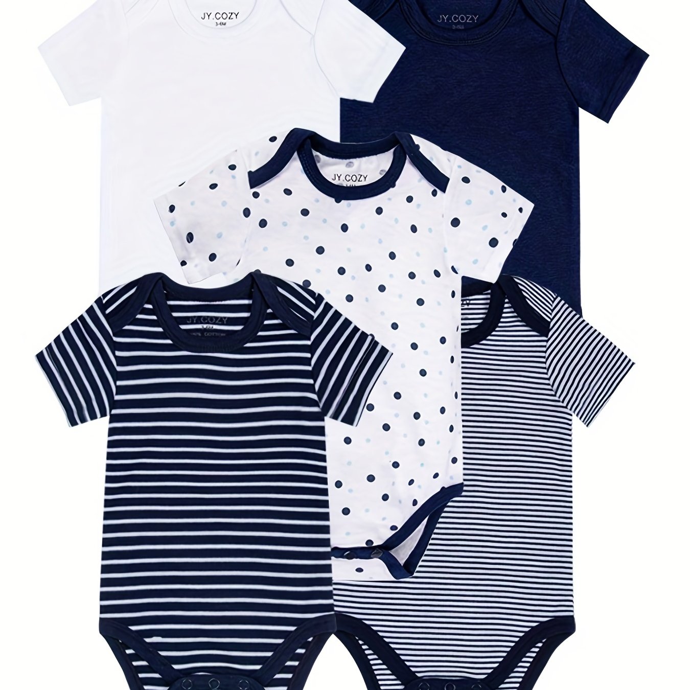 Baby Boy Round Neck Graphic Short Sleeve Onesie Romper Jumpsuit, Cotton  Baby Summer Outdoor Clothes