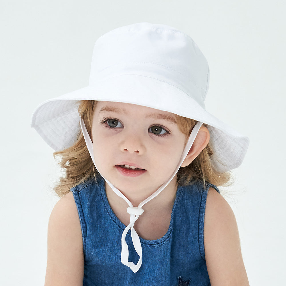 Summer Baby Sun Hats for Girls And Boys, Beach Bucket Hats for Ages 0-8.