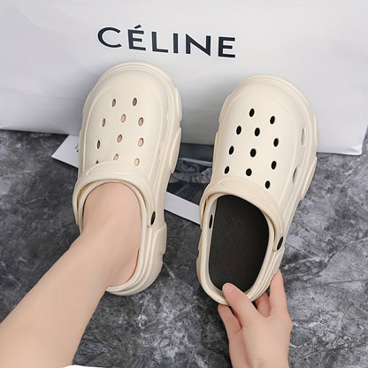 Men'S And Women'S Platform Crocs Summer Wear Non-Slip And Beach Comfort Slippers