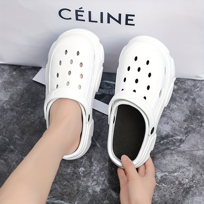 Men'S And Women'S Platform Crocs Summer Wear Non-Slip And Beach Comfort Slippers