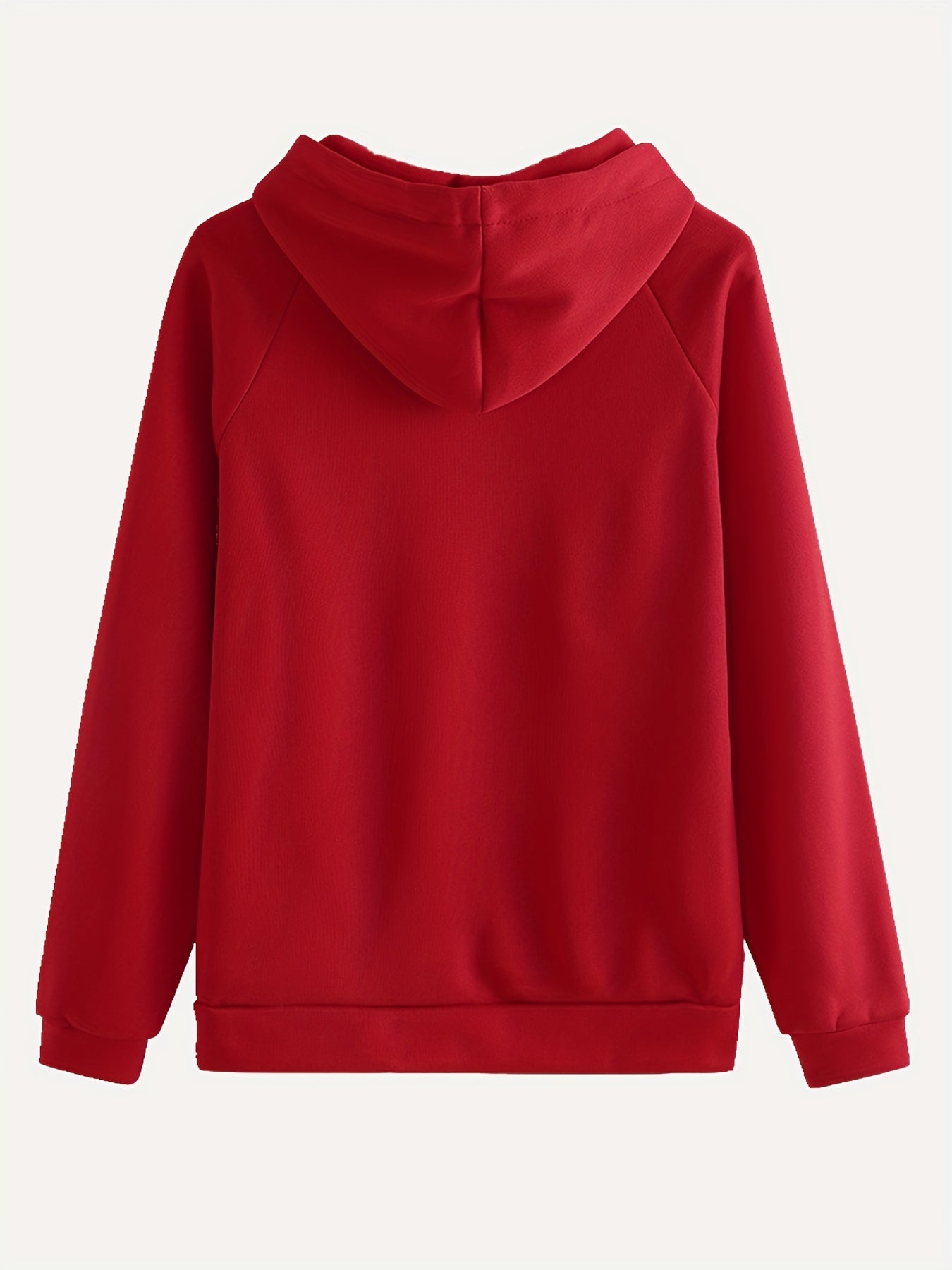 Women'S Casual Polyester Hooded Sweatshirt and Pants Set, Solid Color Long Sleeve Pullover with Pocket Detail, 100% Polyester Knit Fabric, Fall/Winter Sportswear