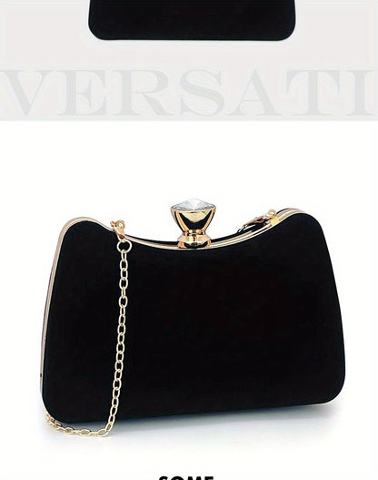 Velvet Evening Bag, Women's Clutch Purse, Elegant Handbags For Wedding Prom Party