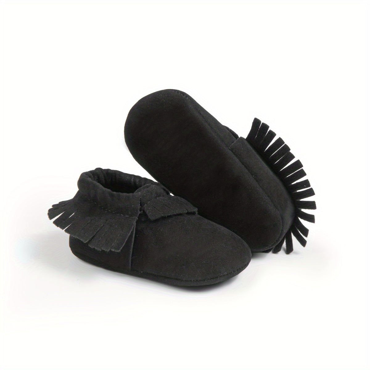 Adorable Tassel Moccasin Shoes for Baby Girls - Soft Sole, Lightweight