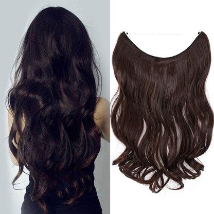Hair Extensions Invisible Hair Extensions Secret Hidden Wire Long Curly Hair Pieces For Women Synthetic