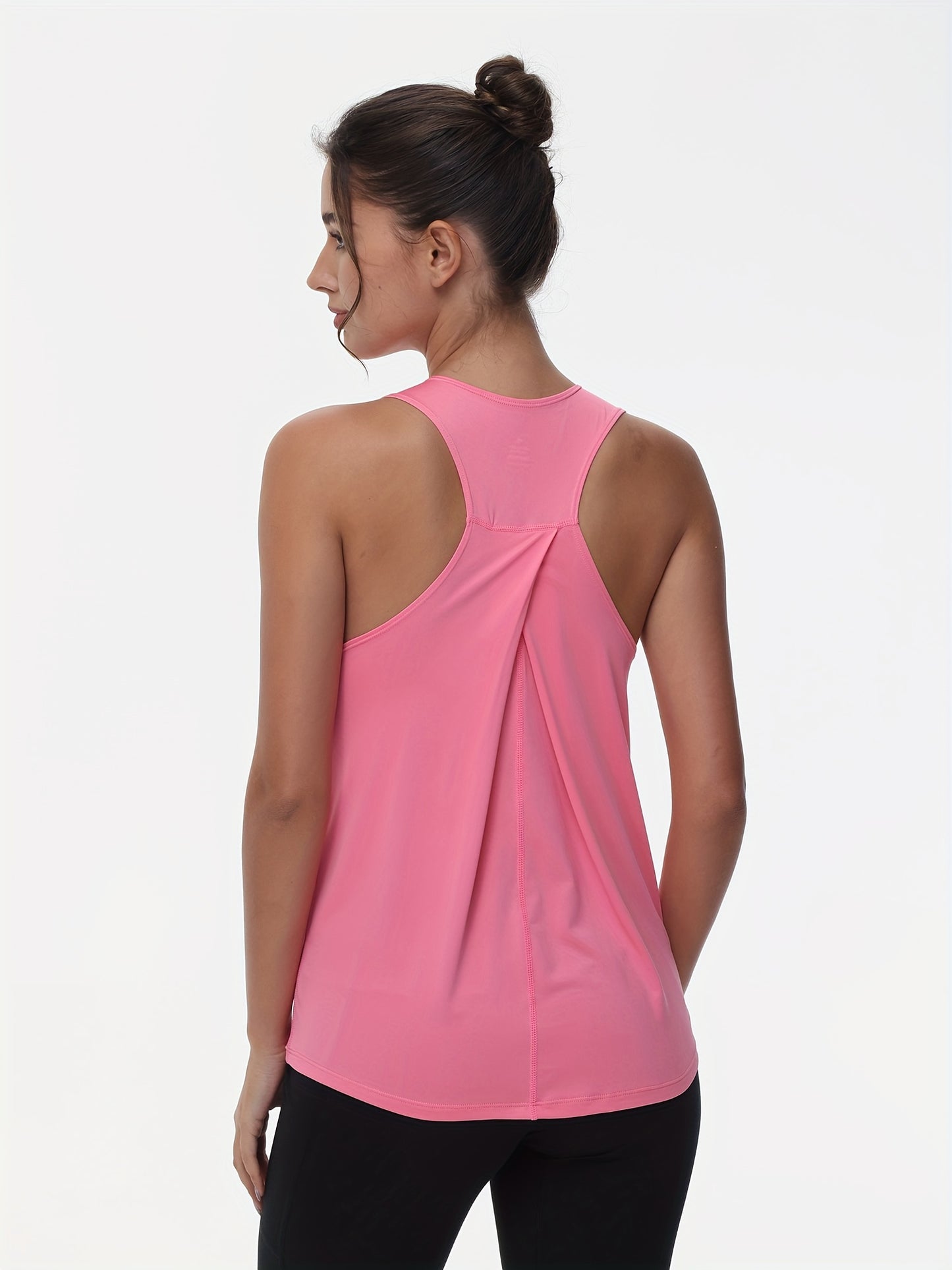 Women's Sleeveless Running Tank Top, Athletic Gym Workout Jogging Yoga Vest Top, Quick-Dry, Breathable Sportswear