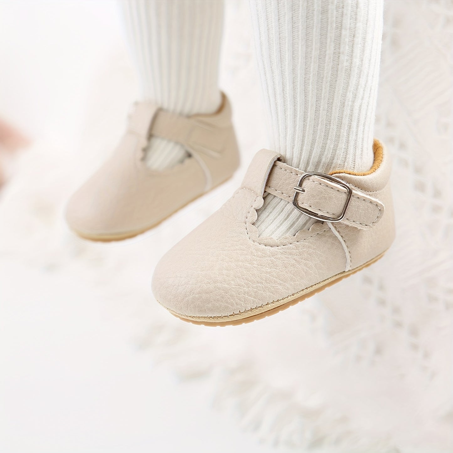 Baby Girls Mary Jane Flats Shoes Lightweight Non-Slip Sneakers Crib Shoes First Walkers Prewalkers For Newborn Infant, Halloween Gifts